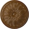 Ekena Millwork Bordeaux Ceiling Medallion (Fits Canopies up to 3 1/4"), 22 5/8"OD x 1 3/4"P, Smokey Topaz CM22BOSTF - alternate 1